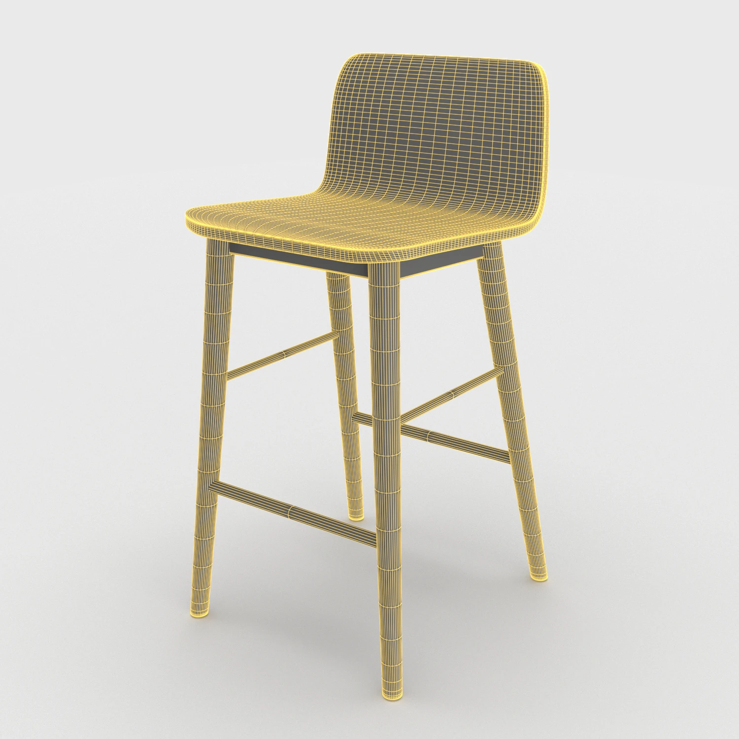 Lovell Counter Stool PBR 3D Model_07